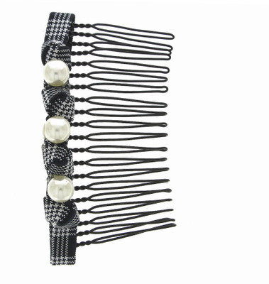 

Anuradha Art Jewellery Side Pin Tic Tac Clip(Black)
