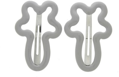 

Anuradha Art Jewellery Side Pin Tic Tac Clip(Grey)