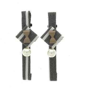 

Anuradha Art Jewellery Side Pin Tic Tac Clip(Black)