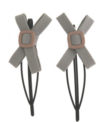 

Anuradha Art Jewellery Side Pin Tic Tac Clip(Grey)