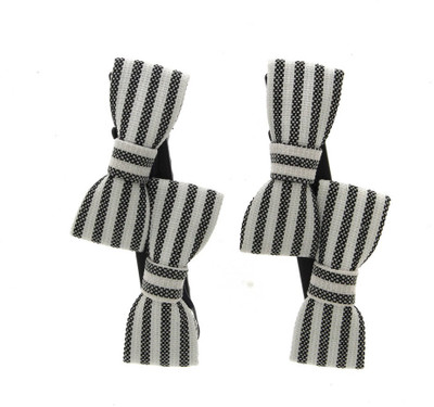 

Anuradha Art Jewellery Side Pin Tic Tac Clip(White, Black)