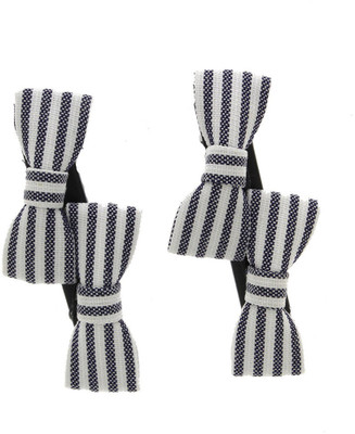 

Anuradha Art Jewellery Side Pin Tic Tac Clip(White, Black)