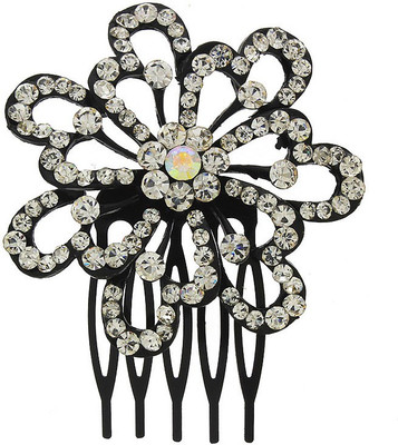 

Anuradha Art Jewellery Side Pin Hair Clip(Black)