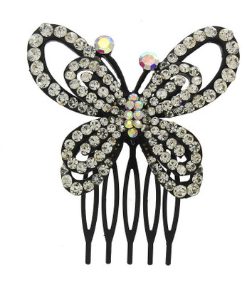 

Anuradha Art Jewellery Side Pin Hair Clip(Black)