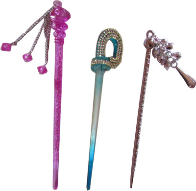 

Ritzkart BOB Maker Combo of Multi Color Juda Sticks Bun Stick(Multicolor)
