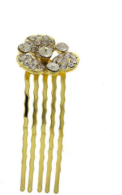 

Anuradha Art Jewellery Side Pin Hair Clip(Gold)