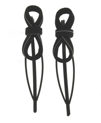 

Anuradha Art Jewellery Side Pin Tic Tac Clip(Black)