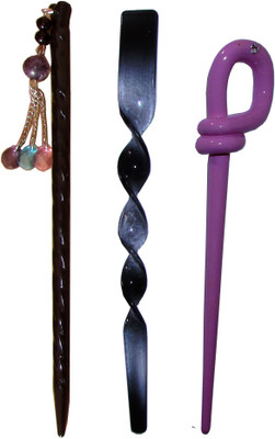 

VOGUE Combo of Multi Color Juda Sticks Bun Stick(Multicolor)