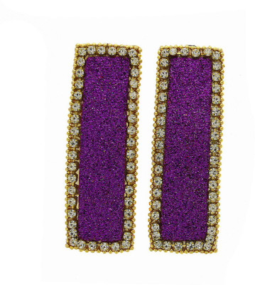 

Anuradha Art Jewellery Side Pin Tic Tac Clip(Purple)