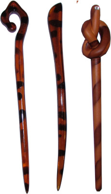 

Must Visit Claw Combo of Multi Color Juda Sticks Bun Stick(Multicolor)