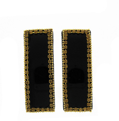 

Anuradha Art Jewellery Side Pin Tic Tac Clip(Black)