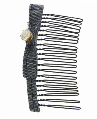 

Anuradha Art Jewellery Side Pin Tic Tac Clip(Black)