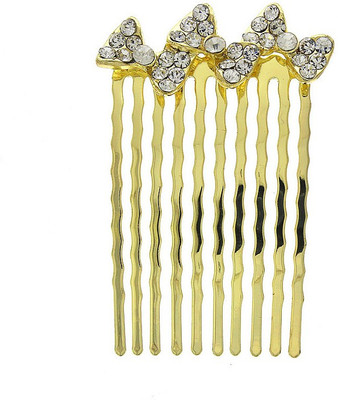 

Anuradha Art Jewellery Side Pin Hair Clip(Gold)
