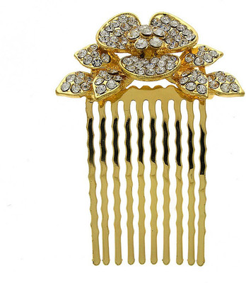 

Anuradha Art Jewellery Side Pin Hair Clip(Gold)