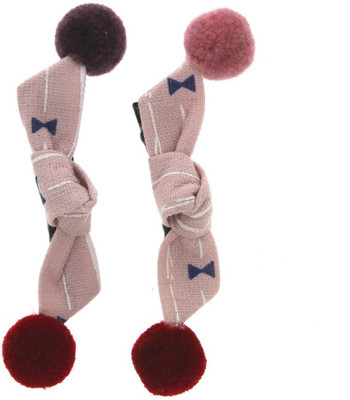 

Anuradha Art Jewellery Side Pin Tic Tac Clip(Pink)