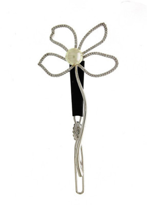 

Anuradha Art Jewellery Side Pin Tic Tac Clip(Silver)
