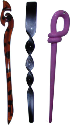 

VOGUE Combo of Multi Color Juda Sticks Bun Stick(Multicolor)