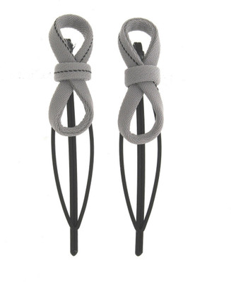 

Anuradha Art Jewellery Side Pin Tic Tac Clip(Grey)