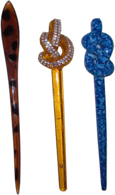 

Manzon Manzon Combo of Multi Color Juda Sticks Bun Stick(Multicolor)