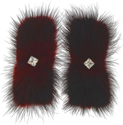 

Anuradha Art Jewellery Side Pin Tic Tac Clip(Red, Black)