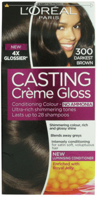 

L'Oreal Casting Crème Gloss Conditioning Hair Color(300 Darkest Brown)