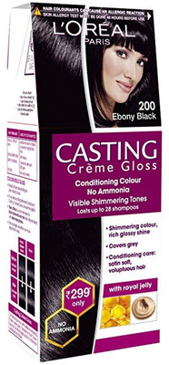 

L'Oreal Casting Crème Gloss Conditioning Hair Color(200 Ebony Black)