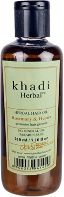 

Khadi Herbal Rosemary & Henna Hair Oil (No Mineral Oil & Paraben Free) - Pack of 1 Hair Oil(210 ml)