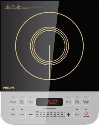 

Philips HD4928 Induction Cooktop(Black, Push Button)