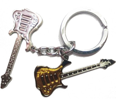 Prime Key Chain Metal gold and silver gitar key chain Key Chain available at flipkart for Rs.189
