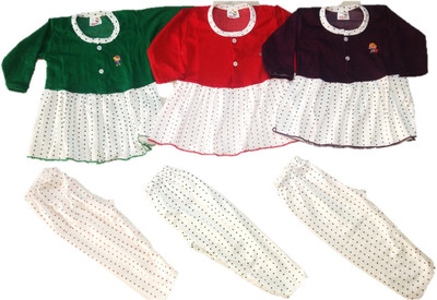 NewJainTraders Girls Casual Top Pyjama(Multicolor)