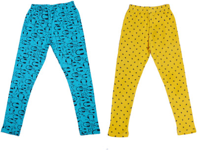 IndiWeaves Legging For Girls(Multicolor Pack of 2)