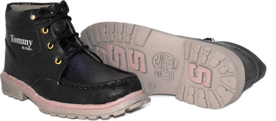 

Hiker Boys Lace Casual Boots(Black