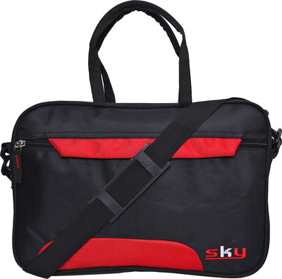 

Sky 15.6 inch Laptop Messenger Bag(Red), Black