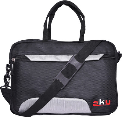 

Sky 15 inch Laptop Messenger Bag(Grey), Black;grey