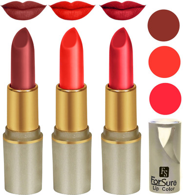 

ForSure Matte Lipstick 3Pack (Multicolour)(Brown, Orange, Red)