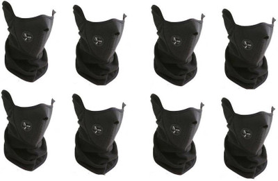 

RetailShopping Bike Face Balaclava For Riding Bike Dust/Sun/Heat/Cold Protection Black-8 Mask and Respirator