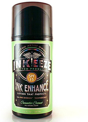 

Inkeeze Enhance Daily Tattoo Moisturizing UVA /UVB Blocking Lotion(97.6 ml)