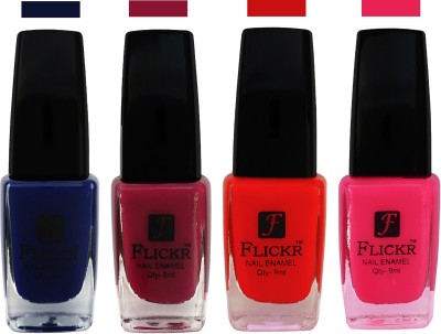 

Flickr EXTRA SHINE and SPEED DRY Nail Polish Blue,Purple,Red,Bright Pink(Pack of 4)