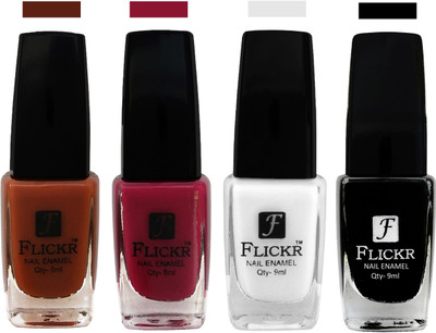 

Flickr EXTRA SHINE and SPEED DRY Nail Polish Brown,Purple,White,Black(Pack of 4)