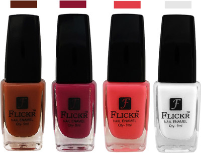 

Flickr EXTRA SHINE and SPEED DRY Nail Polish Brown,Purple,Baby Pink,White(Pack of 4)