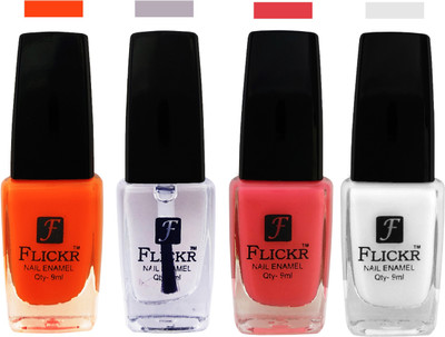 

Flickr EXTRA SHINE and SPEED DRY Nail Polish White,Top Coat,Pink,White(Pack of 4)