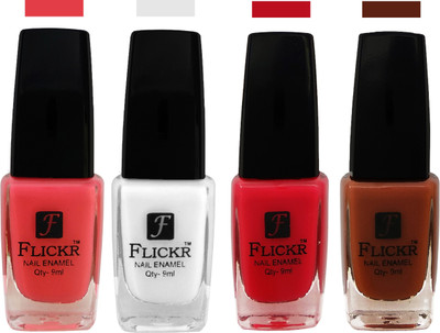 

Flickr EXTRA SHINE and SPEED DRY Nail Polish Baby Pink,White,Sweet Pink,Brown(Pack of 4)