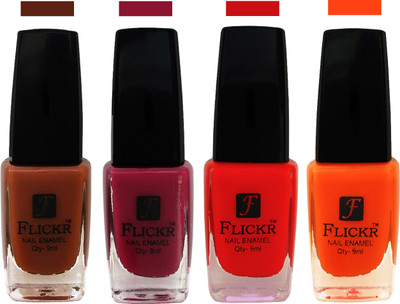 

Flickr EXTRA SHINE and SPEED DRY Nail Polish Brown,Purple,Red,Orange(Pack of 4)