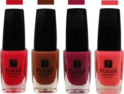 

Flickr EXTRA SHINE and SPEED DRY Nail Polish Sweet Pink,Brown,Purple,Baby Pink(Pack of 4)