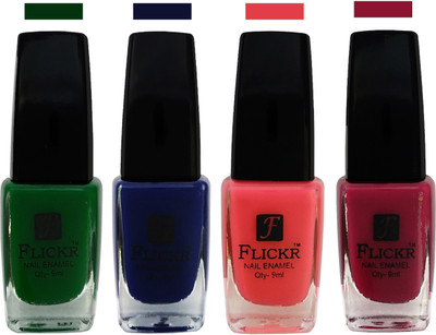 

Flickr EXTRA SHINE and SPEED DRY Nail Polish Green,Blue,Baby Pink,Purple(Pack of 4)