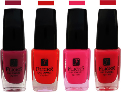 

Flickr EXTRA SHINE and SPEED DRY Nail Polish Purple,Red,Bright Pink,Sweet Pink(Pack of 4)
