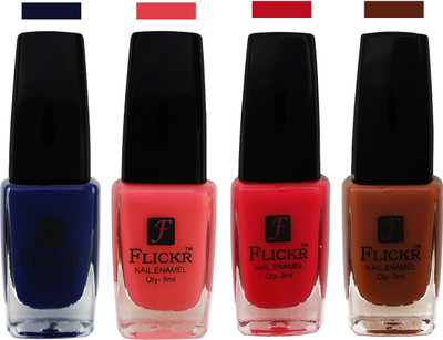 

Flickr EXTRA SHINE and SPEED DRY Nail Polish Blue,Baby Pink,Sweet Pink,Brown(Pack of 4)