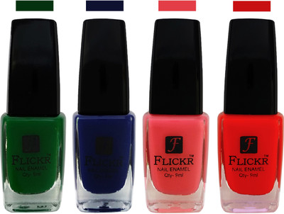 

Flickr EXTRA SHINE and SPEED DRY Nail Polish Green,Blue,Baby Pink,Red(Pack of 4)
