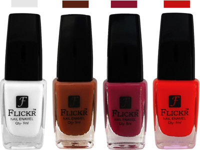 

Flickr EXTRA SHINE and SPEED DRY Nail Polish White,Brown,Purple,Red(Pack of 4)