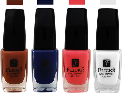 

Flickr EXTRA SHINE and SPEED DRY Nail Polish Brown,Blue,Baby Pink,White(Pack of 4)